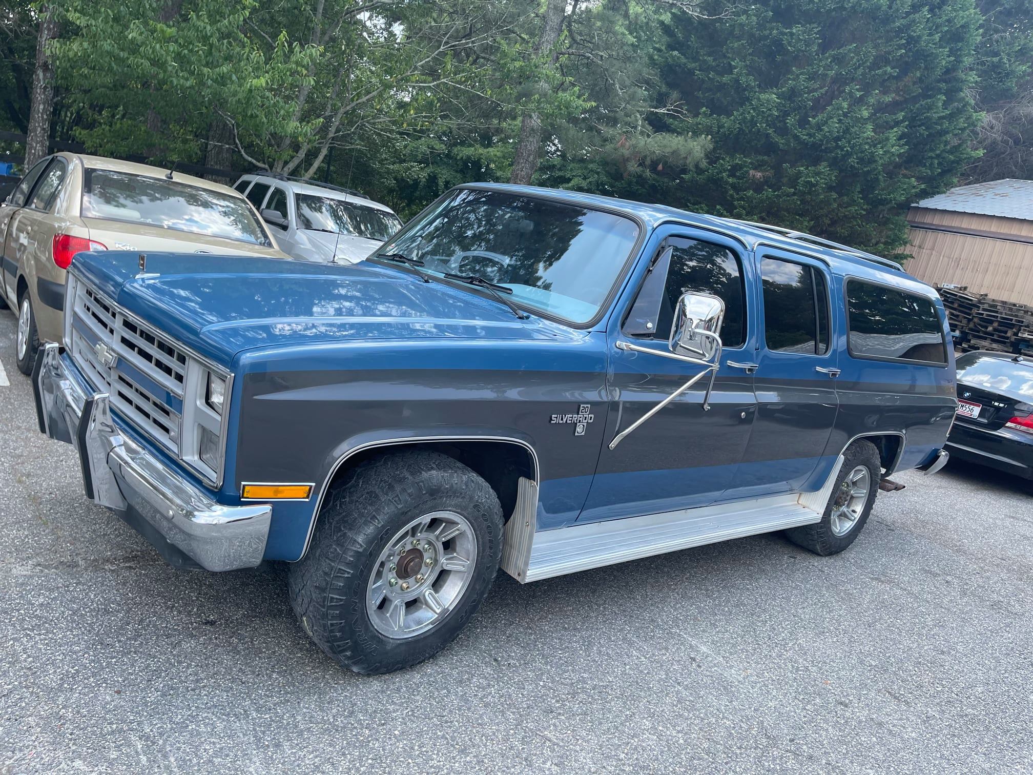 Restored vehicle at Mendez Body Shop
